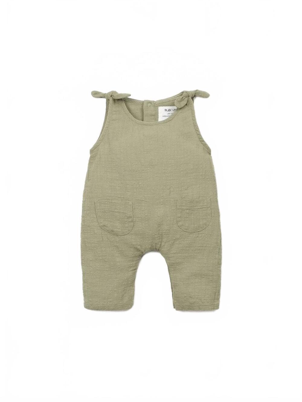 NEW PLAY UP girls woven baby jumpsuit in khaki green